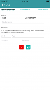 iPhone - Benutzerverwaltung